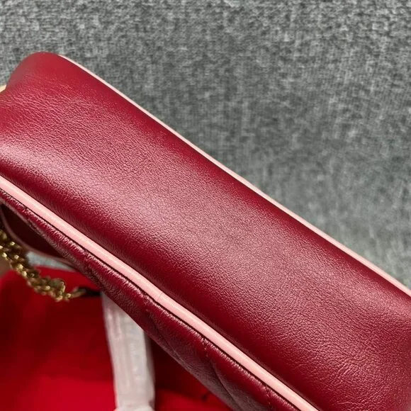 100% Authentic Gucci GG Marmont Small Leather Shoulder Bag - Picture 11 of 14